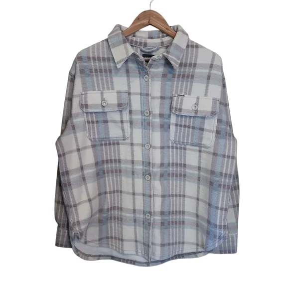 Women's Dravus Plush Fleece Plaid Button Down Zumiez Cozy Club Small - Picture 6 of 14